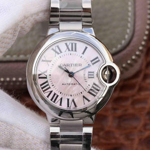 V6 usine Cartier ballon bleu 33mm ceinture en acier mécanique dames montre v6 usine ballon bleu nouvelle montre féminine.