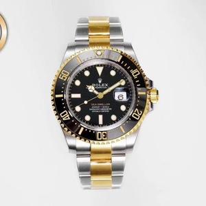 Le nouveau produit VR fait ses débuts dans la version en or unique du roi fantôme rouge 43MM K de l'ambassadeur de la mer VR qui divise l'ère de la montre en or 18 carats Rolex Sea Descent.