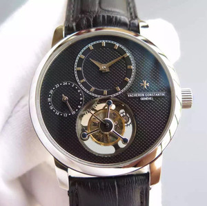 Vacheron Constantin's top real tourbillon series mechanical men's watch 24 hours display on the left