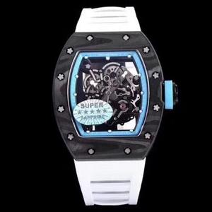 Usine KV Taiwan Richard Mille RICHARDMILLE version la plus forte RM055 Baba Watson. Spécial piste de course Tiffany Blue Abu Dhabi