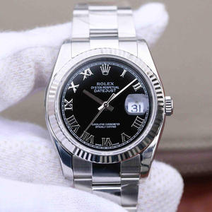 Tá cóip den Rolex DATEJUST 116234 faire ón mhonarcha AR, an leagan is foirfe