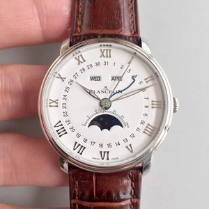 om táirge nua Blancpain villeret sraith clasaiceach 6654 céim ghealach taispeáint an leagan is airde den faire ar an tsamhail bán margaidh