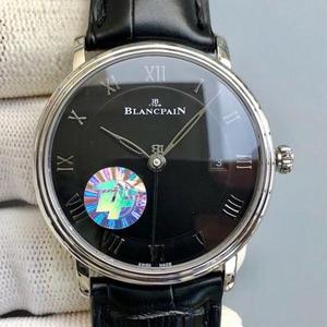 ZF Monarcha Blancpain 6551-1127-55B Saileach Snáthaid Rómhánach Innéacs Rómhánach Faire Meicniúil Na bhFear Aghaidh Dubh