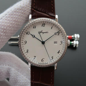 FK Monarcha Breguet Sraith Classic 5177BA / 29/9v6 Uathoibríoch Meicniúil Faire na bhFear le Diamonds