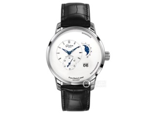 TZ Glashütte sraith eccentric bunaidh 1-90-02 féachaint ar macasamhail foirfe faire gealach céim léim féilire mór dúbailte