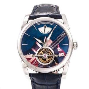 Monarcha JB Parmigiani Fleurier Sraith TONDA faire PFS251 barr tourbillon barr le lámhleabhar fíor tourbillon foirceannadh faire fir gluaiseachta meicniúil.