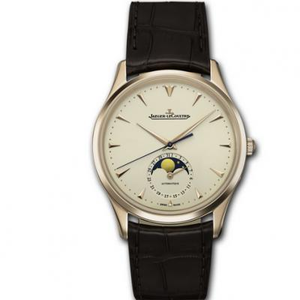 Jaeger-LeCoultre Ultra-tanaí Máistir Rose Óir 1362520\u200b Lunar Céim Fheidhm Meicniúil Watch