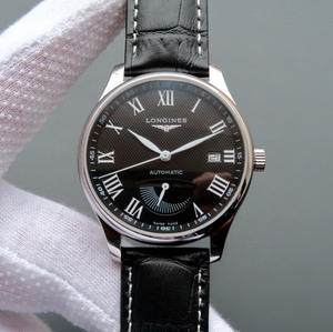 Máistir Longines aithrise mín Super A L2.708.4.78.3 Taispeántas Fuinnimh Chinéiteach Faire Meicniúil Dromchla Dubh.