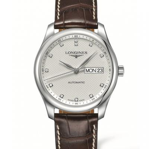 LG monarcha Longines faire máistir sraith traidisiúnta L2.755.4.77.3 fir faire, féilire seachtain faire féilire dúbailte na bhfear