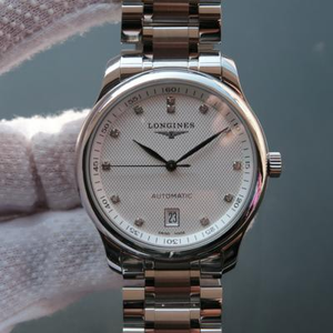 MK Factory atáirgeann an 6-carachtar féilire aonair crios cruach meicniúil faire na bhfear longines máistrí le diamonds