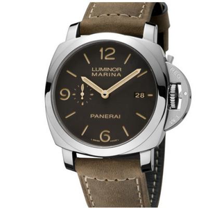 XF Panerai PAM608 féachaint ar AISI316L cás cruach dhosmálta le strap calfskin allmhairithe na hIodáile