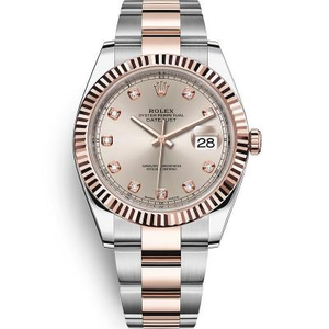 Sraith Rolex Datejust m126331-0007 faire meicniúil fir. .