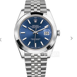 macasamhail duine le duine Sraith Rolex Datejust 126334 dromchla gorm faire meicniúil na bhfear.