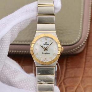 TW Omega Sraith Réaltbhuíon na mBan 27mm Quartz Watch Bunaidh Aon-le-Aon Samhail Strap Cruach dhosmálta