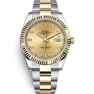 WWF Monarcha Watch Rolex Datejust Sraith m126333-0011 Faire Meicniúil Uathoibríoch na bhFear, 18k Óir