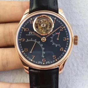 YL IWC IW504402 Sraith Droim ar ais Tourbillon na Portaingéile Ag iompar leagan saincheaptha de Cal IWC féin. 51900 Fíor-Uathoibríoch Tourbillon