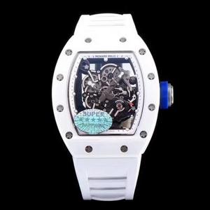 KV Taiwan mhonarcha Richard Mille RICHARDMILLE leagan is láidre ath-greanta RM055 sraith ceirmeach bán