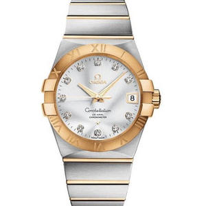 V6 Omega Constellation Series 123.20.38.21.52.002 Mechanical Men's Watch.