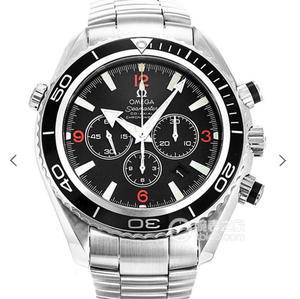 Omega Seamaster Series Automatic Mechanical Chronograph 7750 Movement Ceramic Ring Stainless Steel Strap Men's Watch.