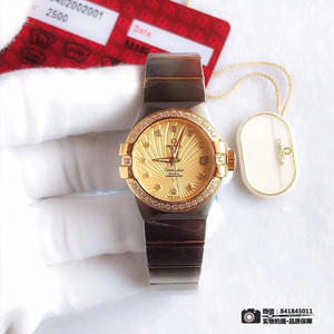 New Products Omega Constellation Series Ladies Mechanical Watch PLUMA Light Feather Fritillary Dial