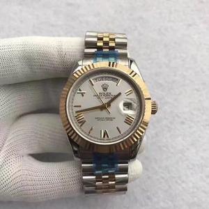 N Factory Rolex Day-Date Series 41mm Men's Mechanical Watch Gold-clad Model.