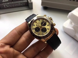 ar fabbrica replica Rolex Daytona serie Champagne nastro adesivo orologio da uomo, l'ultimo Rolex