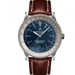 Orologio da uomo TF Breitling Aviation Chronograph A17326211P1P3 Alligator Pelle Meccanica Da Uomo