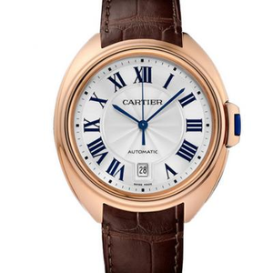 Cartier serie chiave orologio da uomo AISI 316L custodia in acciaio inox con cinturino in pelle di vitello importato