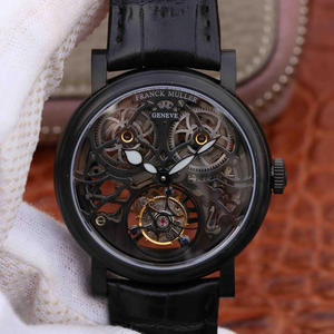 L'orologio Franck Muller GIGA tourbillon cavo scioccato il mercato. L'orologio utilizza un design di layout cavo