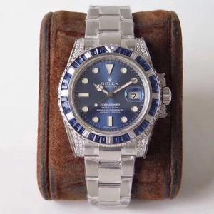 Il capolavoro di lusso GS Rolex SUB Submariner versione personalizzata del diamante posteriore! Si tratta di una fusione di scintillio di lusso e non sbiadimento, ed è la scelta migliore per le tendenze classiche