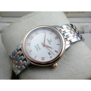 Swiss Omega Diefei 18K Rose Gold Automatico Meccanico Trasparente Romano Indice Romano