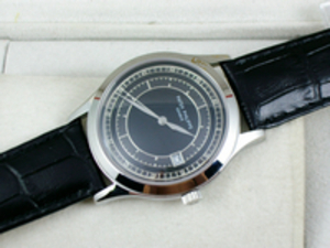 Patek Philippe Patek Philippe Calatrava serie in acciaio strap in pelle strap automatico meccanico posteriore posteriore