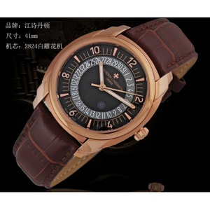 Swiss Patek Philippe Swiss Original Movement Automatic Mechanical Meccanic o Orologio da uomo Black Face Digital Scale