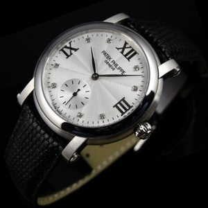 Swiss Patek Philippe Watch Retro Independent Piccolo Meccanico Automatico Secondo Meccanico Automatico attraverso il Movimento Svizzero di Orologi Da Uomo in Pelle Inferiore