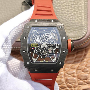 NT Richard Mille RM-035 Gratis 1 paio di nastro di ricambio - 2 maniglie multi-colore anello in gomma orologio in silicone Cinturino automatico movimento meccanico