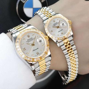 Rolex Datejust Series Coppia Uomo e Donna Meccanica Diamante Abbinato Orologi (Prezzo unitario)