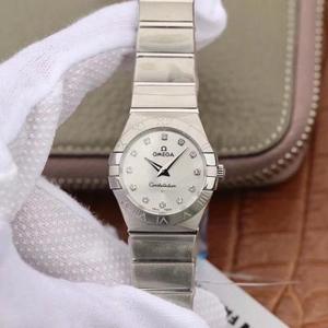 TW Omega Women's Constellation Series 27mm Quartz Guarda originale un modello invisioschesse In acciaio