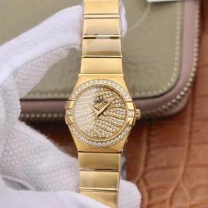 TW Omega Women's Constellation Series 27mm Quartz Guarda originale un modello invisioschesse In acciaio