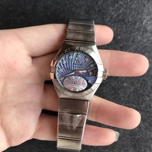 v6 fabbrica Cartier palloncino blu puro bianco faccia rosa ladies quarzo orologio