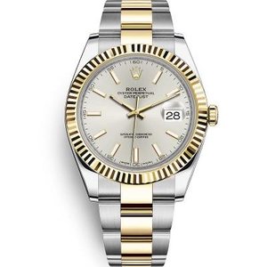 WWF Factory Orologio Rolex Datejust Series m1263333-0001 Orologio meccanico automatico da uomo, 18k Gold