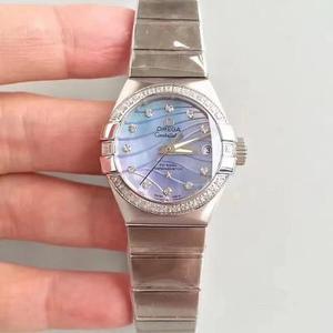 3S geproduceerd OMEGA Constellation serie PLUMA licht veren horloge uitgerust met 8520 beweging "Constellation" dameshorloge