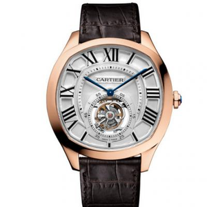 BL Cartier Drive De Cartier series real tourbillon watch rose gold real tourbillon manual movement watch