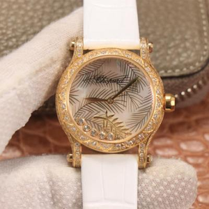 Chopard HAPPYSPORT series ladies watch Happy diamond series ladies watch leather strap automatic mechanical movement