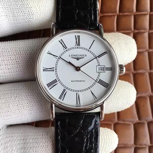 Longines prachtige mannen mechanische horloge authentieke top-level re-enactment upgrade versie is slechts 8 mm dik.