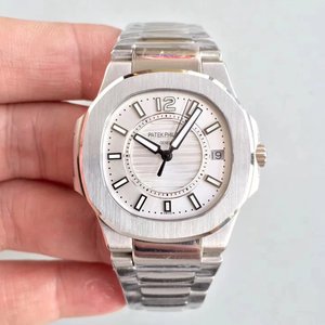 [JJ highest quality version] PP Patek Philippe Nautilus 7011 rose gold ladies watch white face