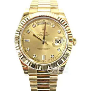 Rolex, model: 218238, serie: type dagkalender, 2836 automatisch mechanisch, 41 mm, herenhorloge, dichte bodem, kast roestvrijstalen tas.