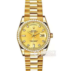 Rolex model: 118348-83208 serie weekkalender type mechanisch herenhorloge. .