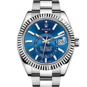 N Factory Rolex Skywalker SKY-DWELLER 326934-0003 Mechanisch herenhorloge met dubbele tijdzone.