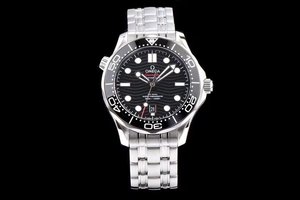 VS Factory Omega Seamaster-serie 300 m zwart oppervlak stalen band mechanisch herenhorloge 42 mm duikhorloge Superlichtgevend