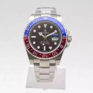 N fabriek top replica Rolex Coke ring Greenwich type II serie 116710BLNR mechanische mannelijke horloge